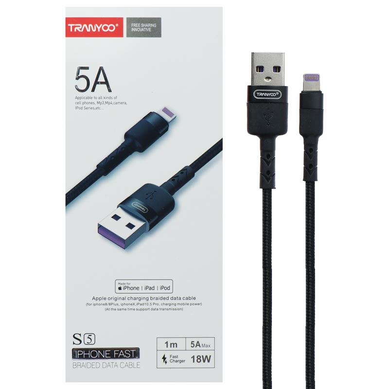 Tranyoo S5 USB To Micro-Usb Cable 1M 5A
